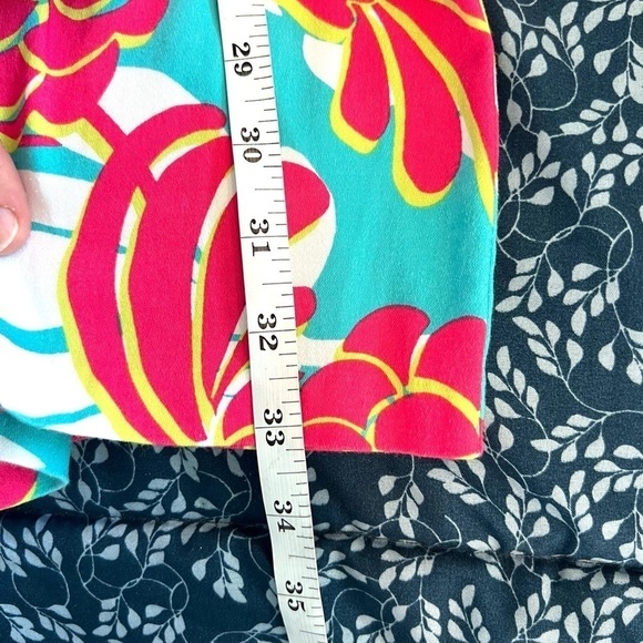 ⭐️London Times,Geo Peonies, Vibrant Dress, Extra Long Zipper, Gorgeous Design! - Picture 6 of 12